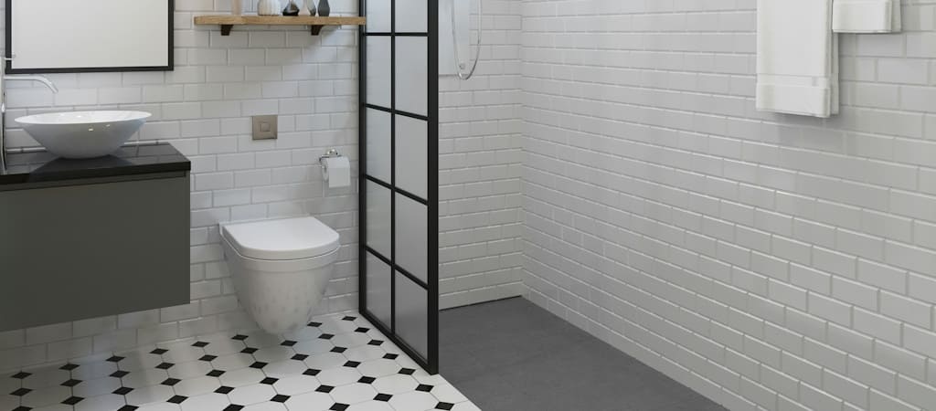 Jakie kolor fugi do białych płytek na podłodze - łazienka